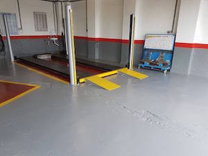 Garage floor after